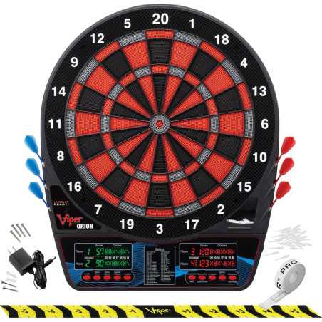 Viper Orion Cible Électronique Dartboard – 43 Jeux, Écran LCD Dual