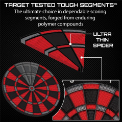 Viper Orion Cible Électronique Dartboard – 43 Jeux, Écran LCD Dual