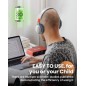 Casque Bluetooth sans fil avec retour auditif - Améliorez langage et attention pour enfants, aide Autism ADHD (Blanc) Casque Bluetooth sans fil avec retour auditif - Améliorez langage et attention pour enfants, aide Autism ADHD (Blanc)