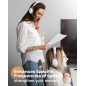 Casque Bluetooth sans fil avec retour auditif - Améliorez langage et attention pour enfants, aide Autism ADHD (Blanc) Casque Bluetooth sans fil avec retour auditif - Améliorez langage et attention pour enfants, aide Autism ADHD (Blanc)