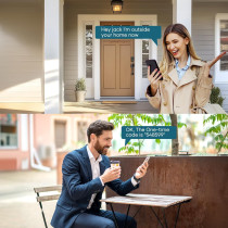 SMONET Smart Lock - Keyless Entry Fingerprint Deadbolt with Alexa Support