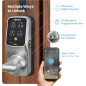Serrure Intelligente Lockly Secure Pro Wi-Fi : Clavier Numérique, Empreinte 3D, Commande Vocale, Auto-verrouillage Serrure Intelligente Lockly Secure Pro Wi-Fi : Clavier Numérique, Empreinte 3D, Commande Vocale, Auto-verrouillage