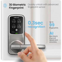 Lockly Secure Pro Wi-Fi Smart Lock: Keyless Entry & Biometric Sensor
