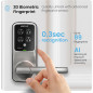 Serrure Intelligente Lockly Secure Pro Wi-Fi : Clavier Numérique, Empreinte 3D, Commande Vocale, Auto-verrouillage Serrure Intelligente Lockly Secure Pro Wi-Fi : Clavier Numérique, Empreinte 3D, Commande Vocale, Auto-verrouillage