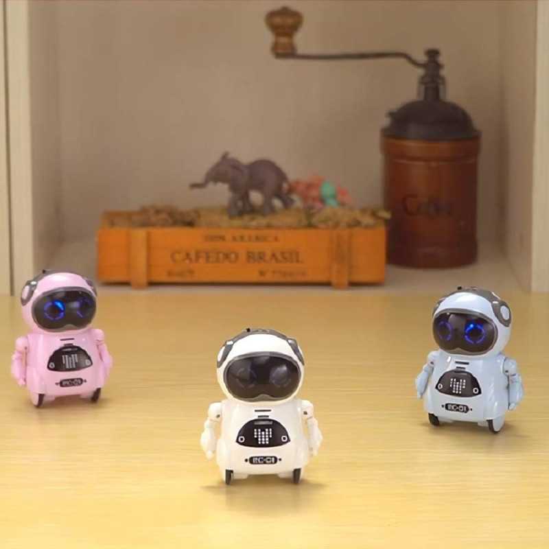 GoolRC Mini Pocket Robot – Interactive Voice, Dance & Singing Toy (Blue)