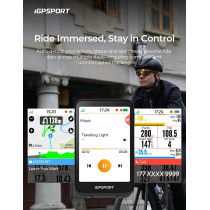 iGPSPORT BiNavi : GPS Vélo Tactile, Navigation & Musique