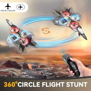 4DRC V17 RC Airplane for Kids & Adults – 360° Flip Fighter Jet Toy