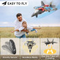 4DRC V17 Foam RC Airplane for Kids & Adults, 360° Flip Fighter Jet Toy with Light & Gravity Sensor 4DRC V17 Foam RC Airplane for Kids & Adults, 360° Flip Fighter Jet Toy with Light & Gravity Sensor