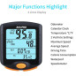 RISEPRO Wireless Bike Computer YT-813, Waterproof Speedometer & Odometer with Backlit 4-Line Display RISEPRO Wireless Bike Computer YT-813, Waterproof Speedometer & Odometer with Backlit 4-Line Display