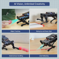 PuppyPi Robot Dog with ChatGPT AI, ROS, SLAM & Raspberry Pi 5 Kit
