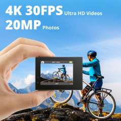 Caméra AKASO Brave 4 4K30fps Étanche 131ft avec Zoom 5x