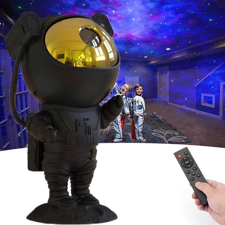 SFOUR Projecteur Galaxie Astronaute : veilleuse ajustable, déco chambre & fête, télécommande, cadeau enfants/adultes SFOUR Projecteur Galaxie Astronaute : veilleuse ajustable, déco chambre & fête, télécommande, cadeau enfants/adultes