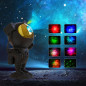 SFOUR Astronaut Galaxy Projector Night Light – Adjustable 360°, Multi-color, Remote & Timer, Bedroom/Party Décor, Gift for All