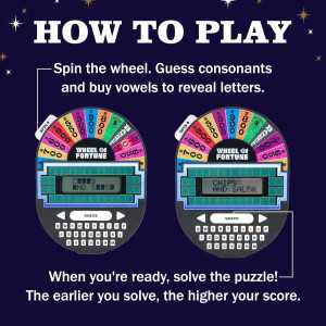 Jeu Éducatif Wheel of Fortune Portable – Cadeau Ludique 8+