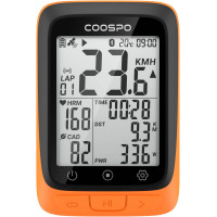 COOSPO Compteur Vélo GPS Sans Fil, Étanche, Bluetooth/ANT+, Écran LCD 2,4, Rétroéclairage Automatique
