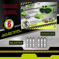 Fotorama Alien Vision Action Game - Wrist Blaster & Space Goggles for Indoor/Outdoor Fun & Skill Building