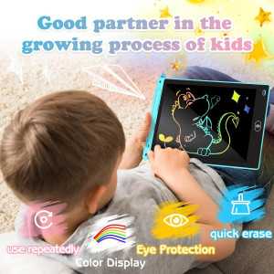 KTEBO 2-Pack 10 LCD Writing Tablets for Kids - Pink & Blue Drawing Pads