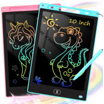 KTEBO 2-Pack 10 LCD Writing Tablets for Kids - Pink & Blue Drawing Pads