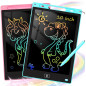 KTEBO® Lot de 2 Tablettes d'Écriture LCD 10 pour Enfants 3-8 ans, Cadeaux Anniversaire Noël (Rose & Bleu)