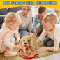Jouet Peluche Golden Retriever Électronique Interactif - Marche, Aboye, Remue la Queue, Compagnon Enfants