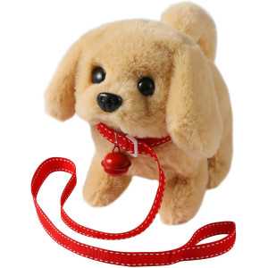 Jouet Peluche Golden Retriever Électronique Interactif - Marche, Aboye, Remue la Queue, Compagnon Enfants