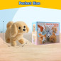 Jouet Peluche Golden Retriever Électronique Interactif - Marche, Aboye, Remue la Queue, Compagnon Enfants