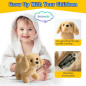 Jouet Peluche Golden Retriever Électronique Interactif - Marche, Aboye, Remue la Queue, Compagnon Enfants