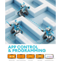 Kit Robot STEM 5-en-1 398PCS avec APP & Télécommande - Jouet Éducatif Enfants