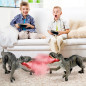 Remote Control T-Rex Dinosaur Toy with Realistic Legs & Spray Stream, Robot Dinosaur Gift for Boys 3-7 Years