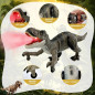 Remote Control T-Rex Dinosaur Toy with Realistic Legs & Spray Stream, Robot Dinosaur Gift for Boys 3-7 Years