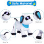 Yiman Programmable Remote Control Robot Dog Toy with LED Eyes, Interactive Dancing Stunt Pet for Kids 3+ (Pink)