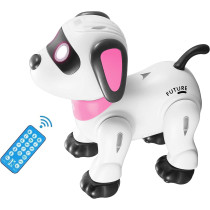 Chien Robot Télécommandé Rose - Jouet Programmable Enfant 3+