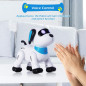 Yiman Programmable Remote Control Robot Dog Toy with LED Eyes, Interactive Dancing Stunt Pet for Kids 3+ (Pink)