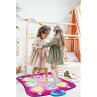 SUNLIN Dance Mat with LED Lights, Adjustable Volume, Built-in Music & 3 Challenge Levels for Kids (3-12)