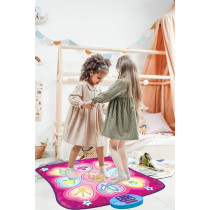 SUNLIN Dance Mat with LED Lights, Adjustable Volume, Built-in Music & 3 Challenge Levels for Kids (3-12)
