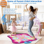Tapis de danse SUNLIN avec LED, musique intégrée, volume réglable, 3 niveaux de difficulté (3-12 ans) Tapis de danse SUNLIN avec LED, musique intégrée, volume réglable, 3 niveaux de difficulté (3-12 ans)
