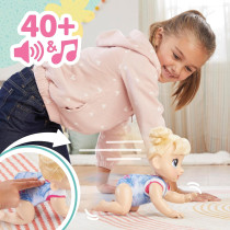 Baby Alive Crawl 'n Play Harper Hugs Doll - Electronic Crawling Toy, 10.75