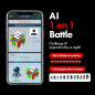 Connect | Cube Robot IA Auto-Mélangeant & Cube Intelligent, 10 Puzzles, Solveur Rapide, Musique, Expérience X-Mars