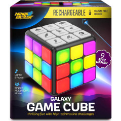 Cube d'Activités Rechargeable avec 9 Jeux de Mémoire - Jouet Idéal Garçons & Filles 6-12 ans