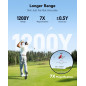 REDTIGER Mini Golf Rangefinder 1200 Yards, IP65 Waterproof, Slope Switch, 7X Magnification, Magnetic & Rechargeable REDTIGER Mini Golf Rangefinder 1200 Yards, IP65 Waterproof, Slope Switch, 7X Magnification, Magnetic & Rechargeable