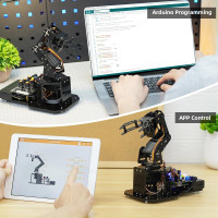 5DOF Arduino Robotic Arm Kit | Open Source STEM Robotics & Coding Set