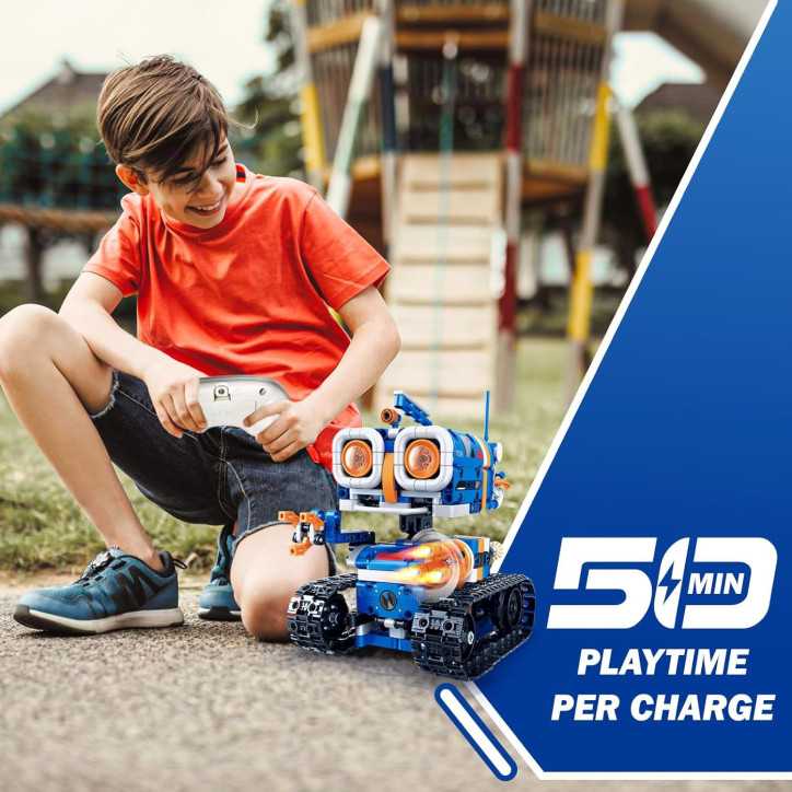5in1 STEM Robot Building Kit, 560 PCS App & Remote Control Robotics Toy for Kids Ages 8-14+