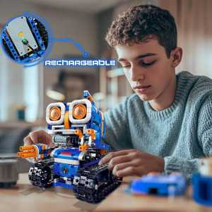 Kit Robot STEM 5-en-1 560 pcs avec contrôle APP/à distance, jeu éducatif codage pour enfants 8-14 ans
