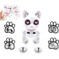 LEXiBOOK Power Kitty® Remote Control Programmable Robot Cat with Light & Sound, White/Pink - KITTY01 LEXiBOOK Power Kitty® Remote Control Programmable Robot Cat with Light & Sound, White/Pink - KITTY01