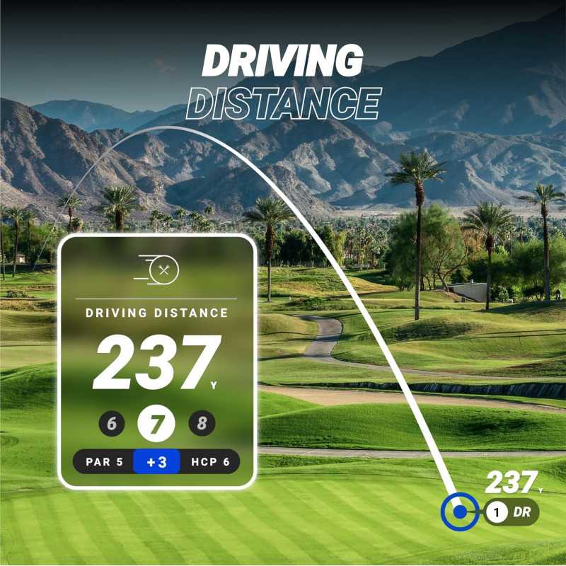 Blue Tees Golf Ringer - Magnetic GPS Range Finder with Touch Screen