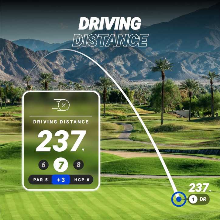Blue Tees Golf Ringer - GPS Golf Portable Magnétique, Écran Tactile, Étanche, 40,000+ Parcours, 10h Batterie