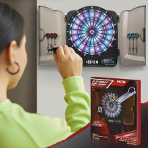 Electronic Dart Board Cabinet Set with 48 Games & 6 Darts – Soft Tip
