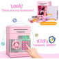 Tirelire Électronique Enfant Fille 5-10 Ans - Coffre ATM Cadeau Anniversaire Jouet Sécurisé Tirelire Électronique Enfant Fille 5-10 Ans - Coffre ATM Cadeau Anniversaire Jouet Sécurisé