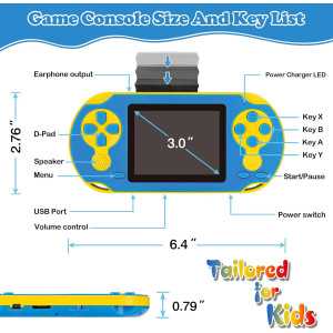 230 educational games in a sturdy console: retro fun guaranteed for your little adventurers