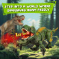Relive the age of giants with this animated T-Rex, fossil remote & built-in demo shows